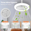 2026 New E27 Ceiling Fan Lamp Remote Control 110V 220V 3 Color Adjustable Modern Home Bedroom Living Room