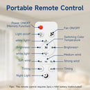 2026 New E27 Ceiling Fan Lamp Remote Control 110V 220V 3 Color Adjustable Modern Home Bedroom Living Room
