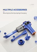 Portable Wireless Car Vacuum Cleaner Suck/blow -2in1 Wireless Vacuum Cleaner Dual Use for Home and Car 120W High Power Cleaner