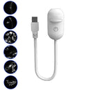 USB galaxy Projector Night Light 2-in-1 Mini Galaxy 360° Rotate LED Starry Sky Ambient Lamp For Party Home Saturn Decoration
