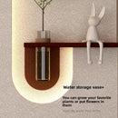 LED Wall Lamp with Green Plants
