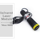 Laser Infrared Dot/Line/Cross Line 50mW 100mW 200mW Laser Module Waterproof IP67 830nm 850nm 940nm 980nm D22x100mm IR