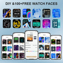 LAXASFIT H9/H6 Bluetooth Smartwatch with Call, Heart Rate & SpO2