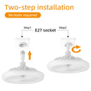 2026 New E27 Ceiling Fan Lamp Remote Control 110V 220V 3 Color Adjustable Modern Home Bedroom Living Room