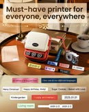 Phomemo P15 Label Maker Printer Bluetooth Wireless Portable Printer Rechargeable Thermal Transfer Printing