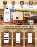 Phomemo P15 Label Maker Printer Bluetooth Wireless Portable Printer Rechargeable Thermal Transfer Printing