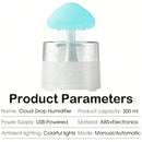 Mushroom cloud with atomizing diffuser humidifier aromatherapy diffuser colorful gradient lighting atmosphere night light