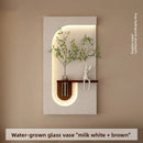 LED Wall Lamp with Green Plants