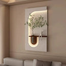 LED Wall Lamp with Green Plants