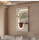 LED Wall Lamp with Green Plants