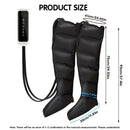 2pcs Professional Air Compression Leg Massager Boots with 6-Airbag Pneumatic, Adjustable Intensity/Speed Modes, Varicose & Muscl