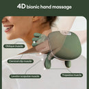 Neck Massager With Real Hand Simulation Wireless Portable Neck And Back Massager 4D Kneading Massage Design For Pain Relief