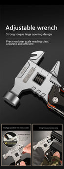 Multifunctional wrench hammer outdoor camping folding nail hammer pliers emergency car combination all-in-one tool hammer