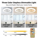 2026 New E27 Ceiling Fan Lamp Remote Control 110V 220V 3 Color Adjustable Modern Home Bedroom Living Room