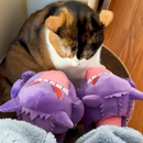 Gengar Tongue Out Plush Slippers