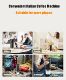 Wireless Electric Portable Espresso 3-in-1 Coffee Machine for Car & Home Camping Coffee Maker Capsule Powder Travel Coffee Maker