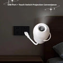 USB galaxy Projector Night Light 2-in-1 Mini Galaxy 360° Rotate LED Starry Sky Ambient Lamp For Party Home Saturn Decoration