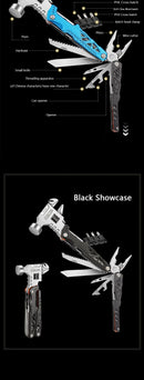 Multifunctional wrench hammer outdoor camping folding nail hammer pliers emergency car combination all-in-one tool hammer