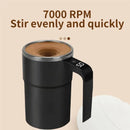 A005-Automatic Stirring Mug Electric Magnetic Self-Stirring Cup With Digital Display Lid For Coffee Tea Self-Mixing Function
